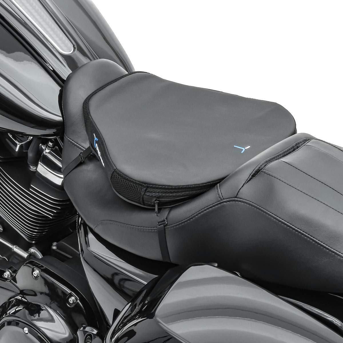 Ducati Multistrada 1260 S/D-Air Compatible Seat Cushion Air Deluxe ML - Premium Black Motorcycle Seat Pad for Comfort & Support - Ideal for Long Rides, Touring & Adventure Motorcycling