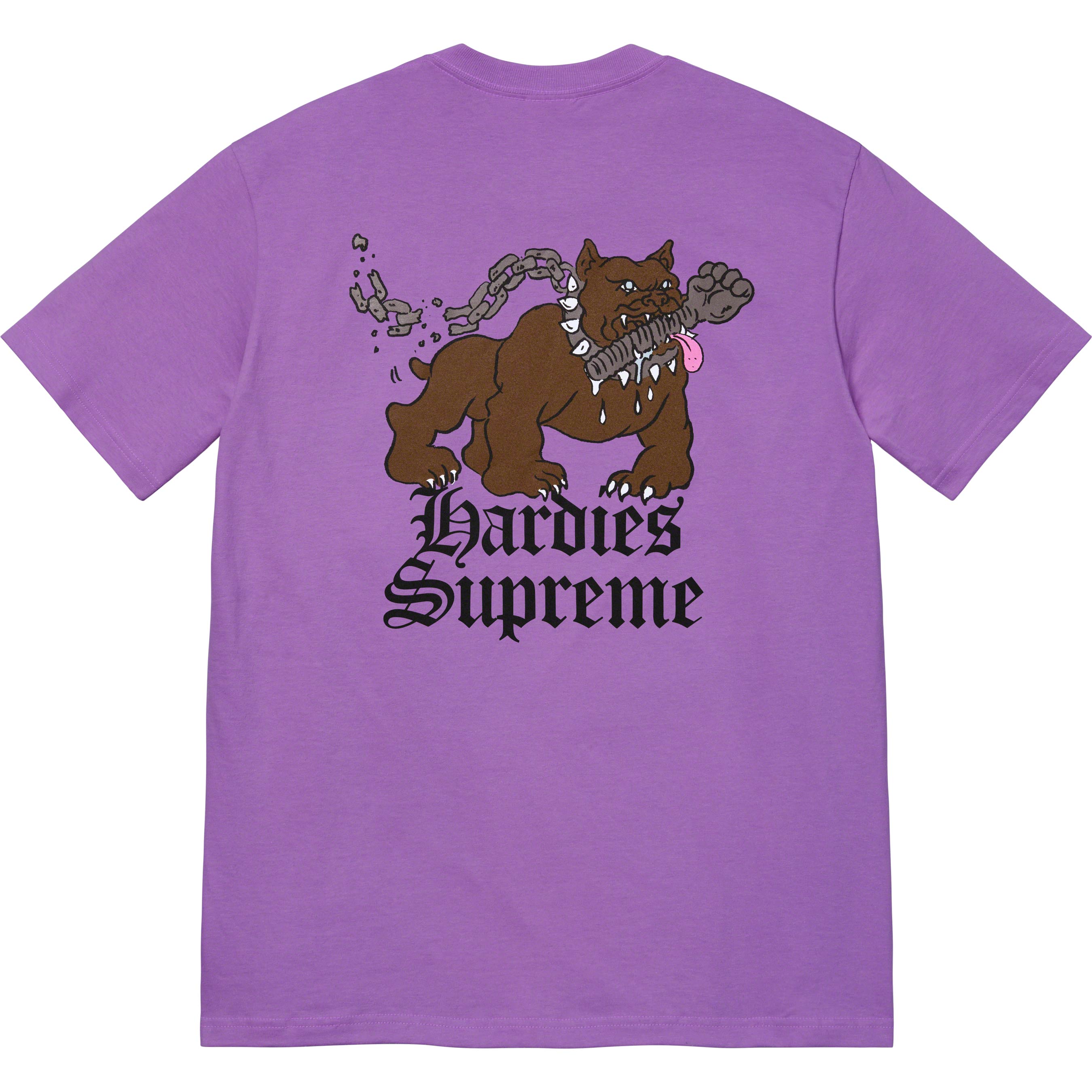 Supreme Hardies Dog T-Shirt for Pets - Purple Cotton Pet Tee for Small & Medium Dogs - Cute Outfit for Daily Walks & Photo Shoots