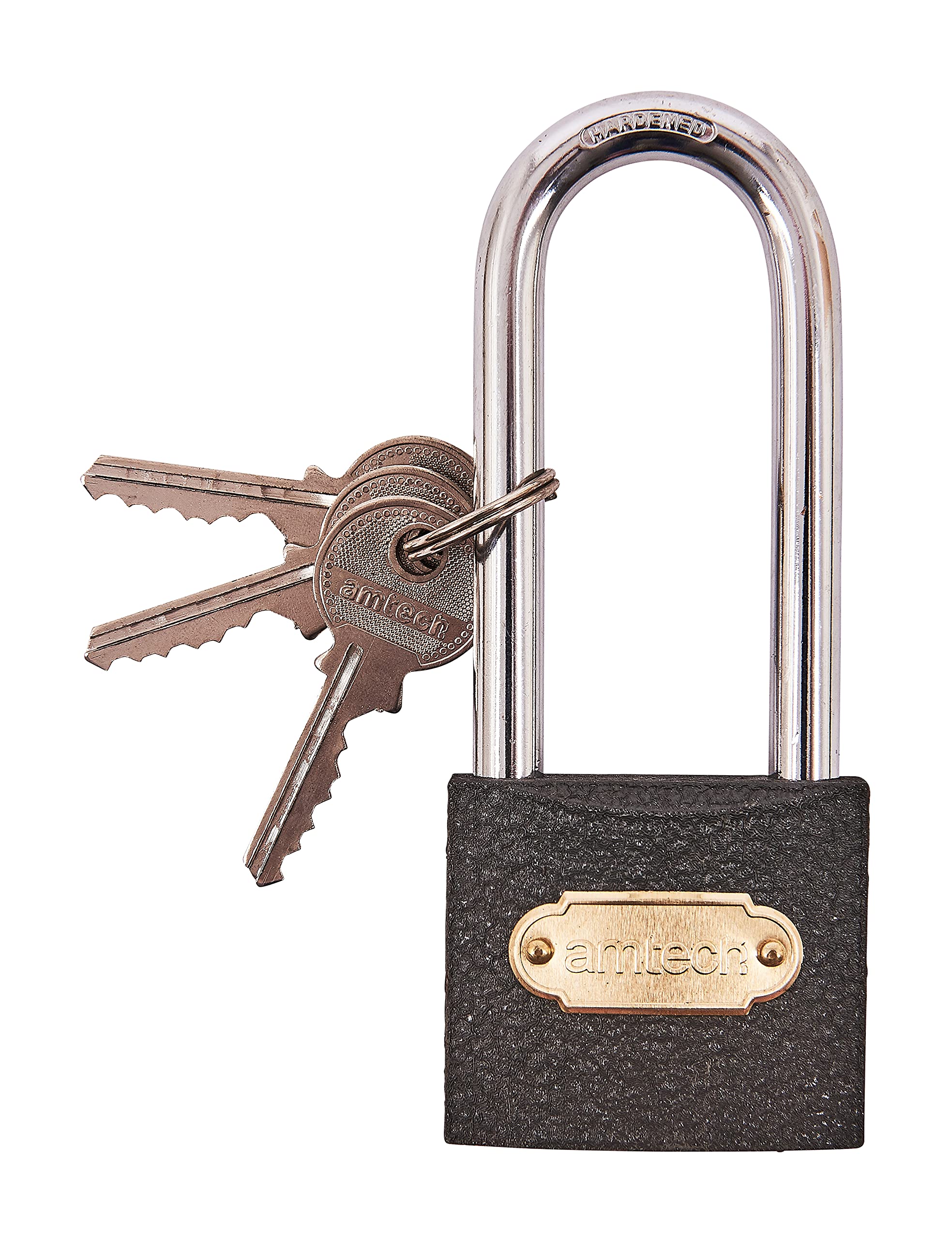 T0700C Heavy Duty 50mm Long Shackle Iron Padlock - High Security Outdoor Lock for Gates, Storage Units & Toolboxes (Weatherproof & Anti-Corrosion)