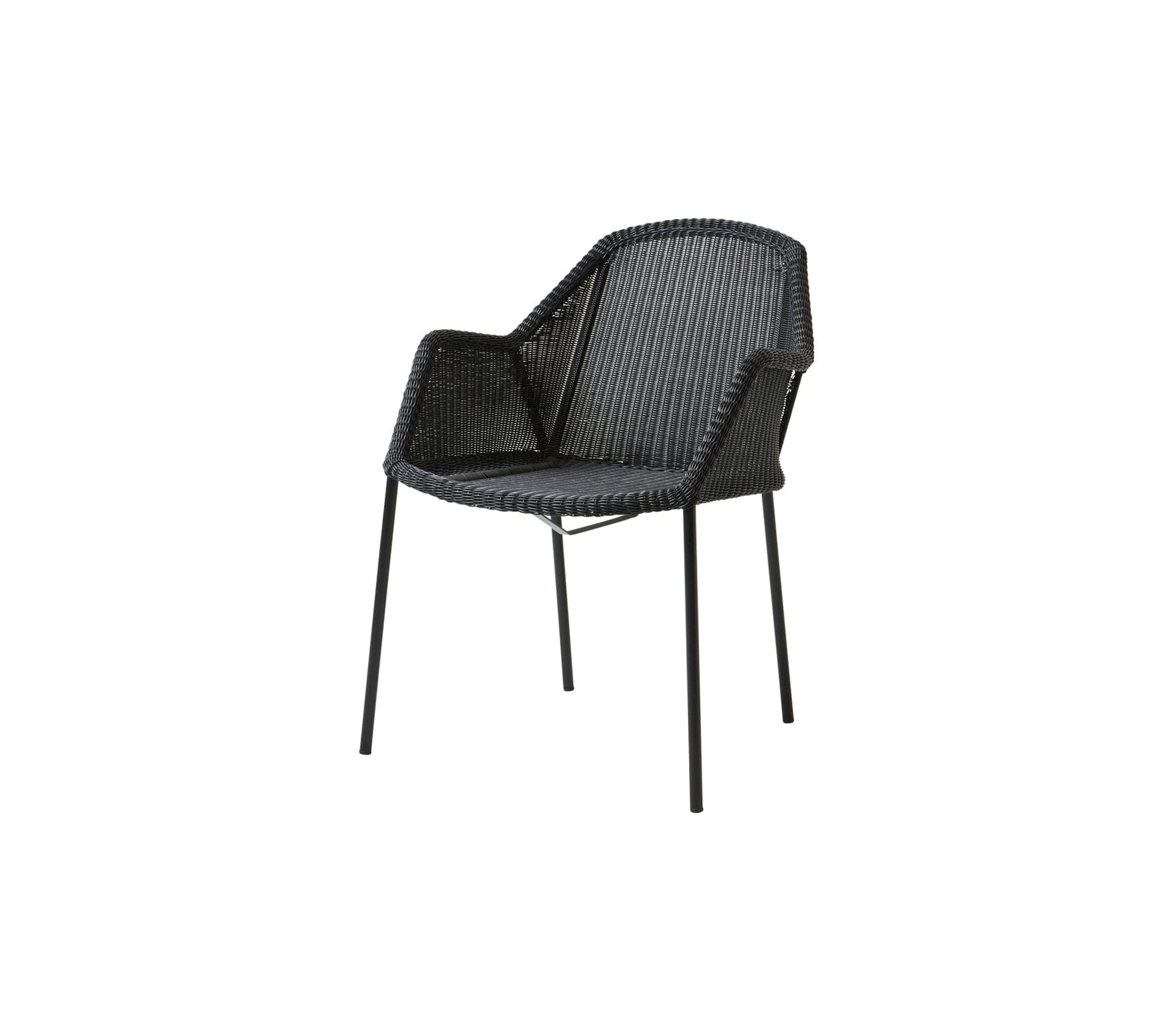 Breeze Stackable Outdoor Dining Armchair Set of 2 - Weather-Resistant Patio Chairs for Backyard, Poolside & Garden Relaxation
