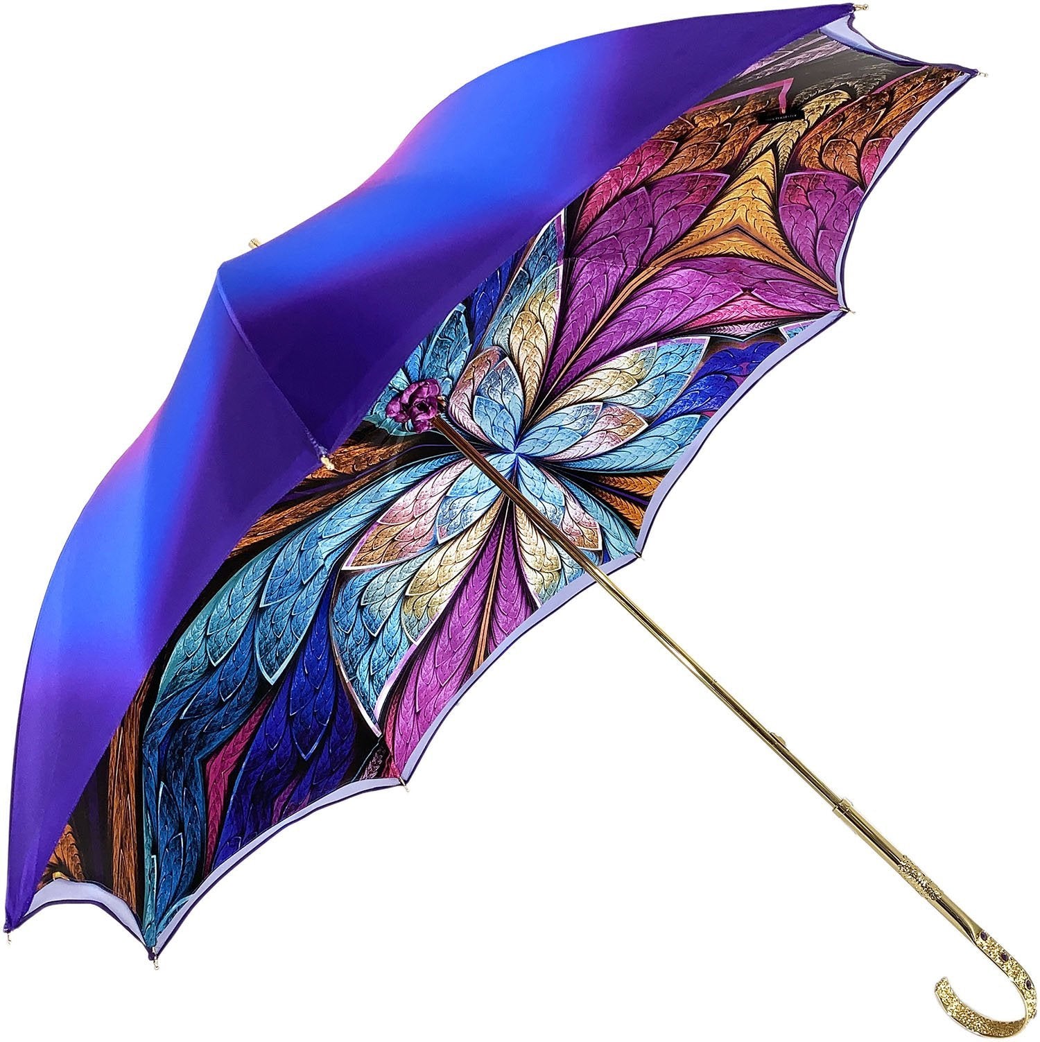 Premium Double Canopy Luxury Purple Umbrella - Windproof, Waterproof & UV Protection - Perfect for Outdoor Events, Travel & Daily Commute