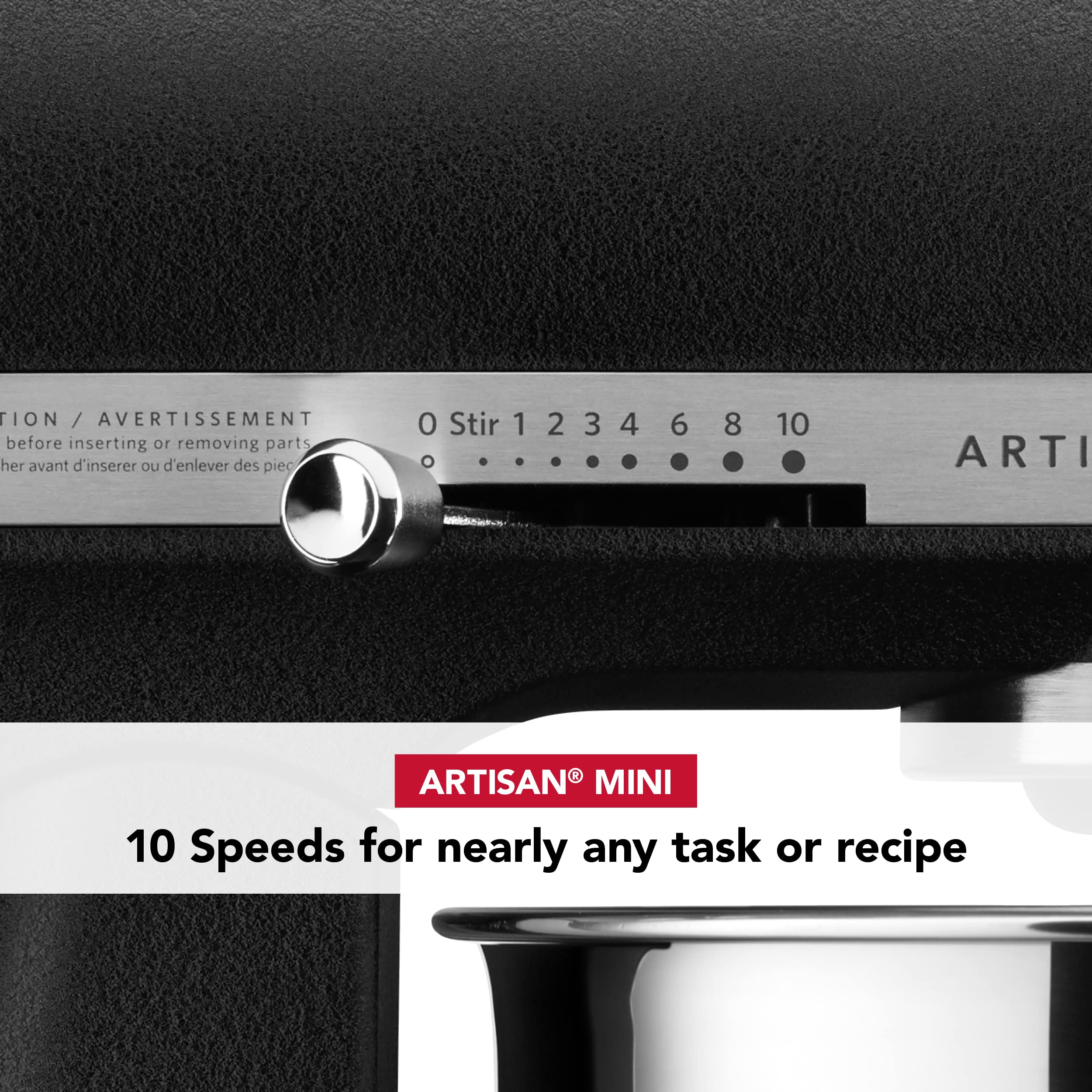 KitchenAid Artisan Mini 3.5 Quart Tilt-Head Stand Mixer - KSM3316X - Cast Iron Black | Compact Baking Mixer for Cookies, Cakes & Dough | Perfect for Small Kitchens & Home Bakers