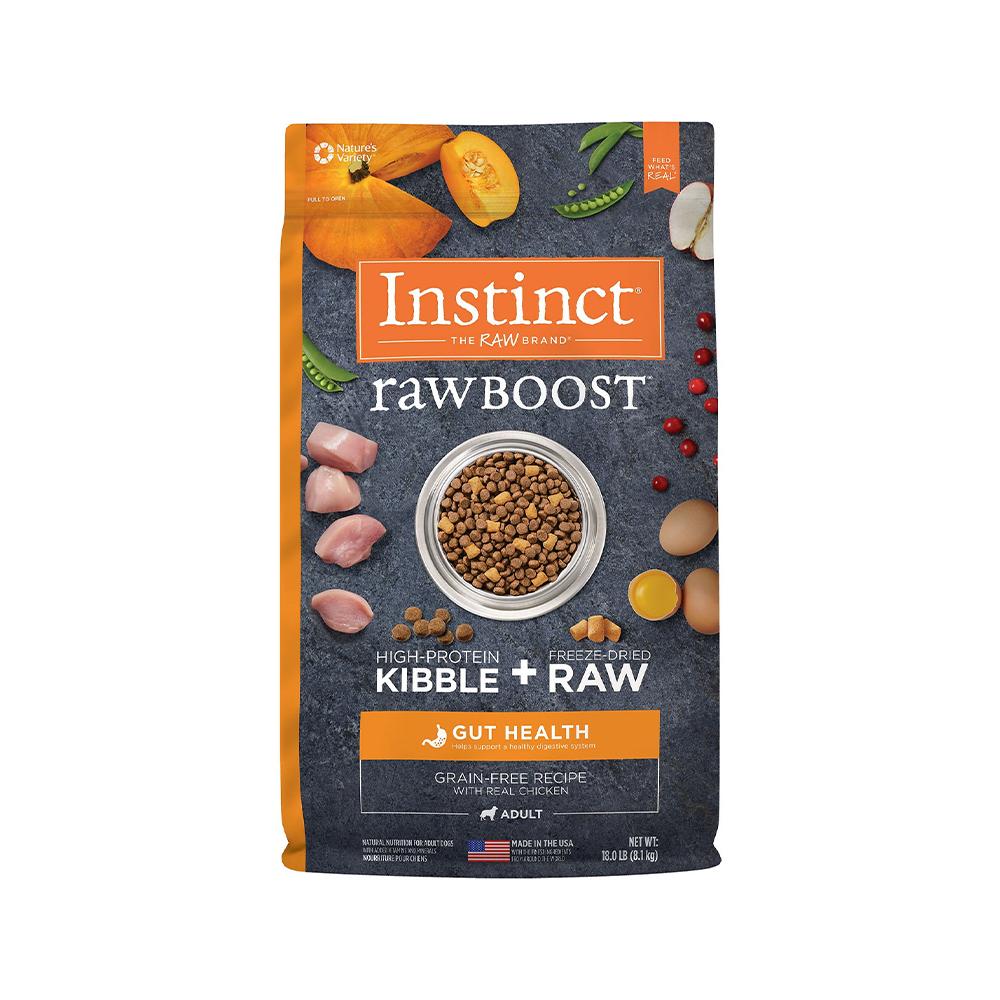 Premium Grain-Free Adult Dog Food with Raw Chicken - Supports Gut Health & Digestion - Ideal for Active Dogs & Sensitive Stomachs