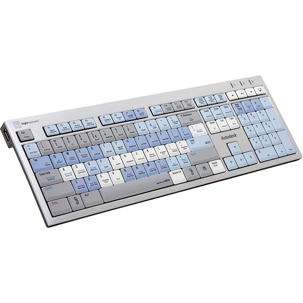 LogicKeyboard LKBU-SMOKE-AJPU 专为Autodesk Smoke设计，兼容Linux和Windows 7-10，适用于视频编辑与后期制作