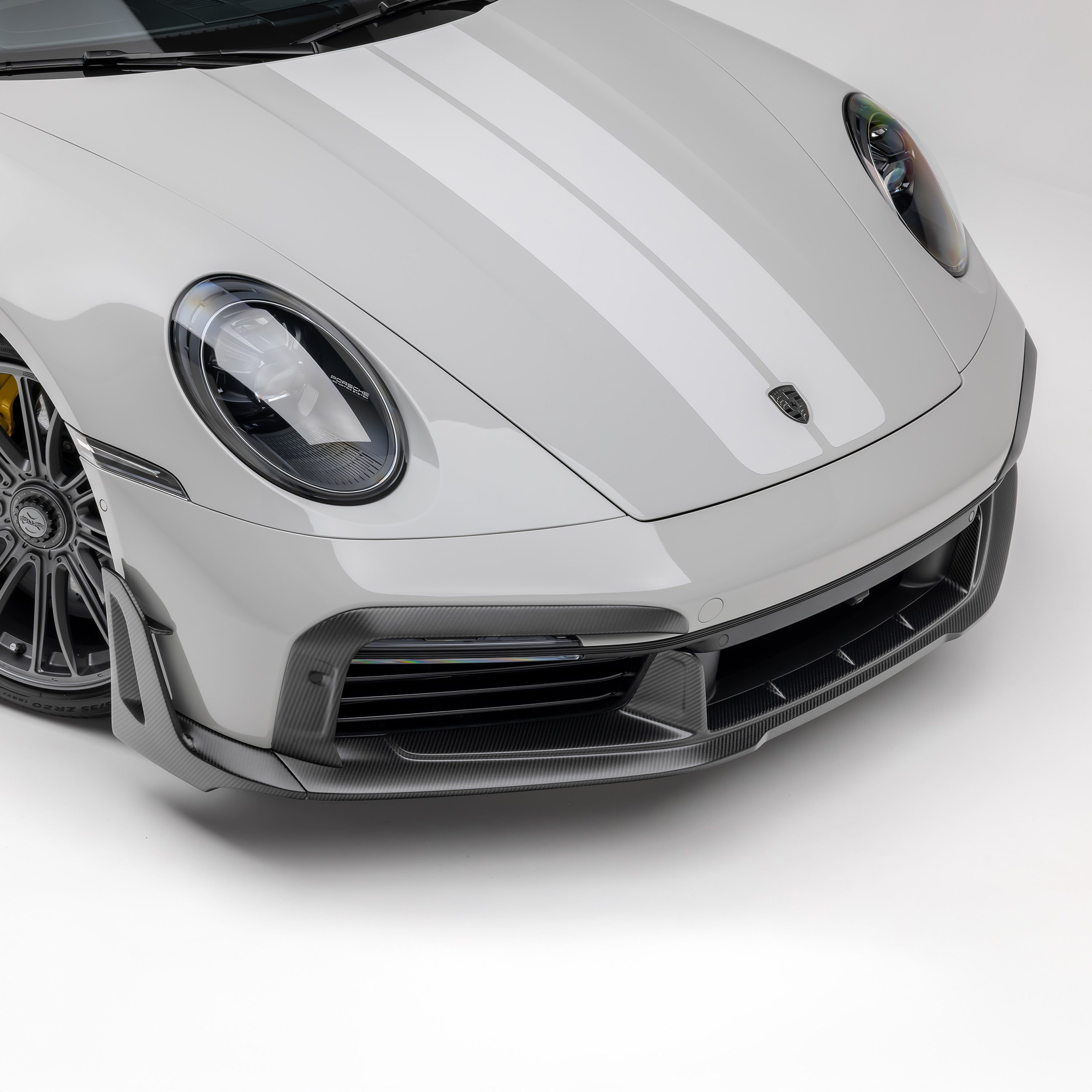 Porsche 992 Turbo S Aero Front Spoiler with Winglets - High-Performance Carbon Fiber Lip for 911 Turbo S (2019-2023) - Track & Street Racing Upgrade
