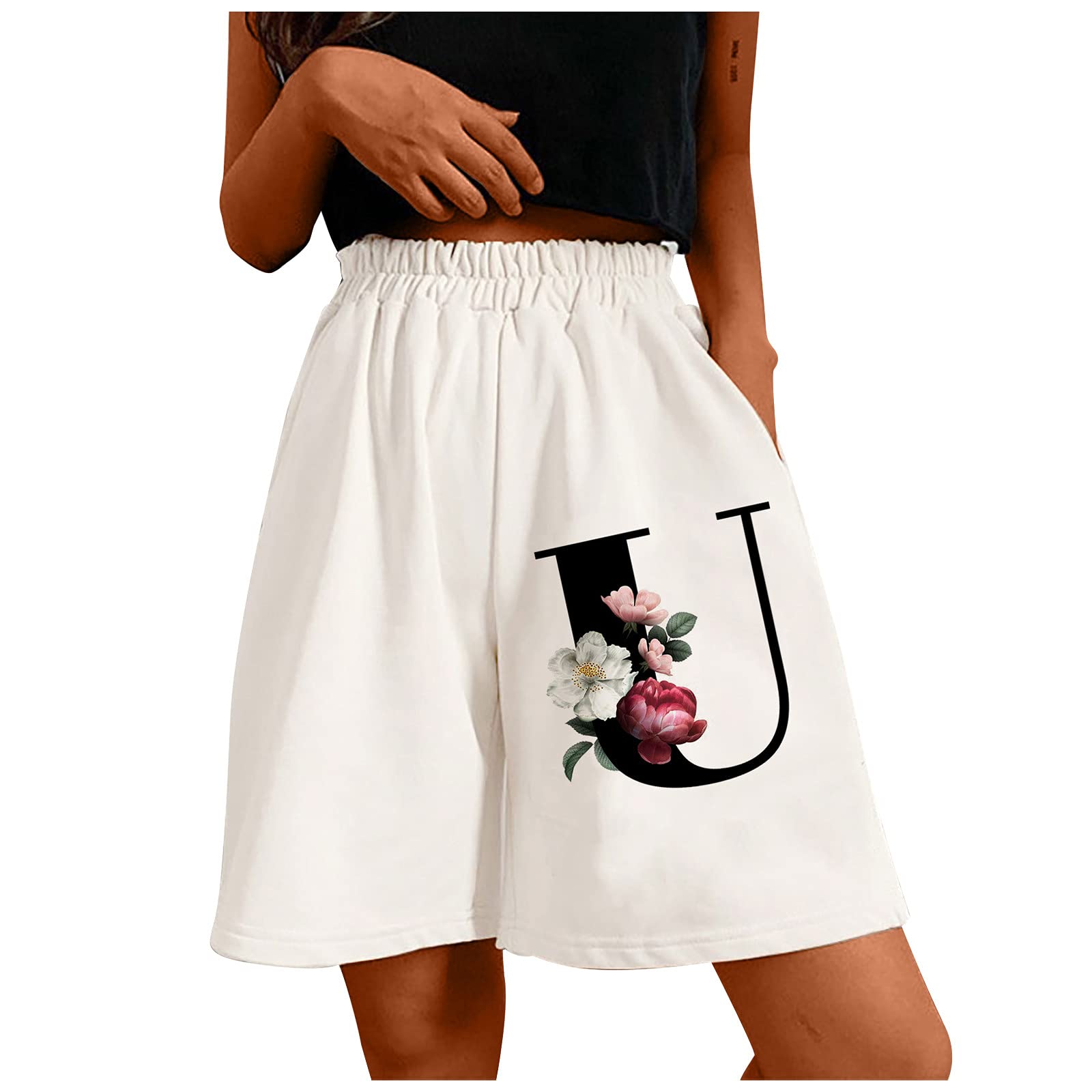 Women's High Waisted Casual Shorts - Summer & Fall Loose Fit Denim Shorts with Pockets | Trendy 2022 Fashion | Perfect for Beach, Travel & Everyday Wear