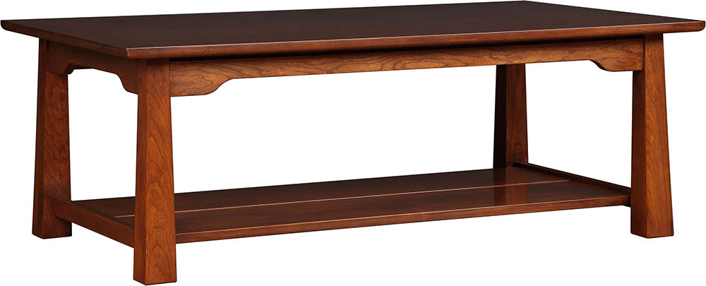 Modern Park Slope Cocktail Table - Mid-Century Style Coffee Table for Living Room, Lounge & Office - Sturdy Wooden Accent Table with Sleek Design for Home Decor
