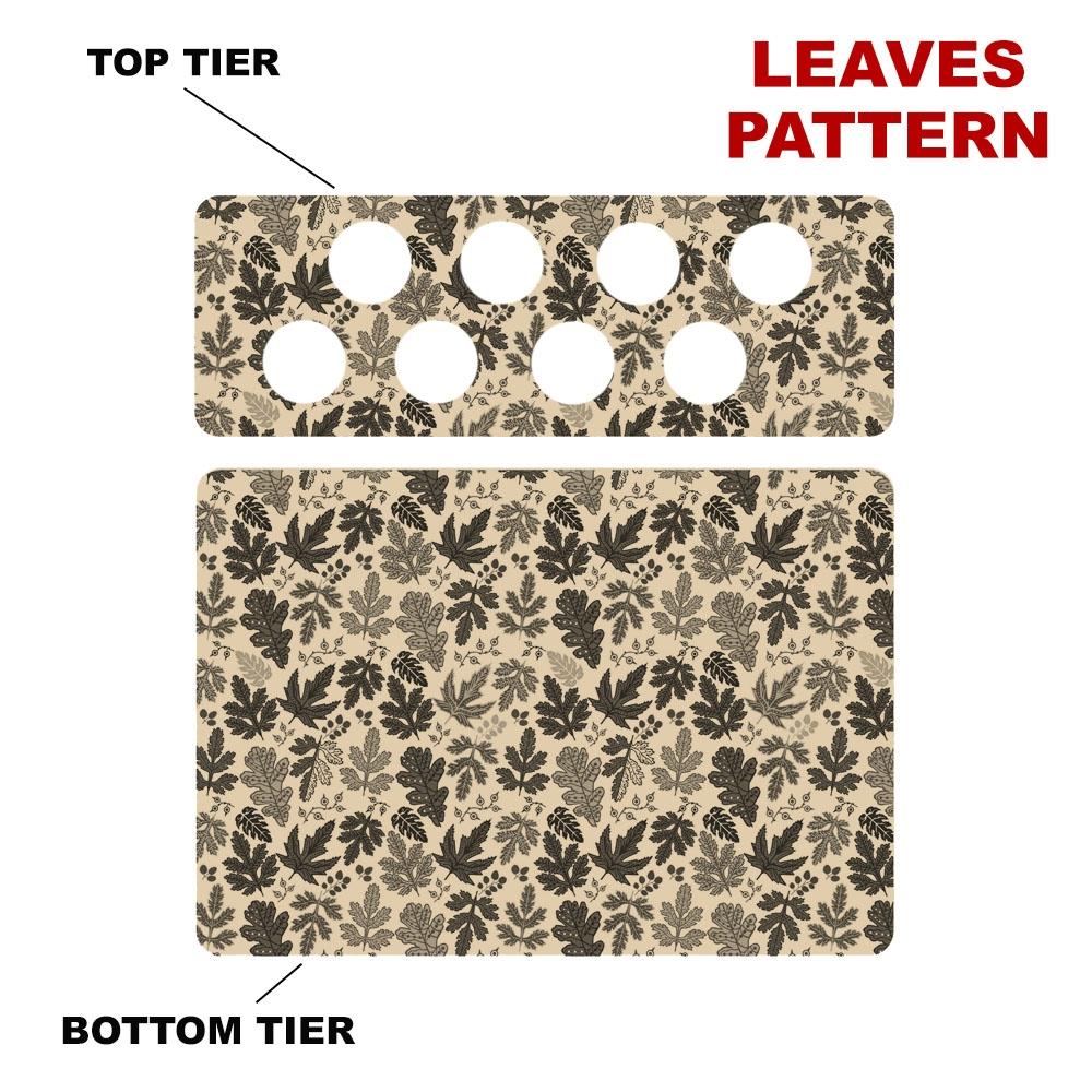 12 Inch Straight Counter Caddies™ with K-Cup Holes - Choose Your Pattern | Perfect for Kitchen Countertops, Office Desks & Coffee Stations