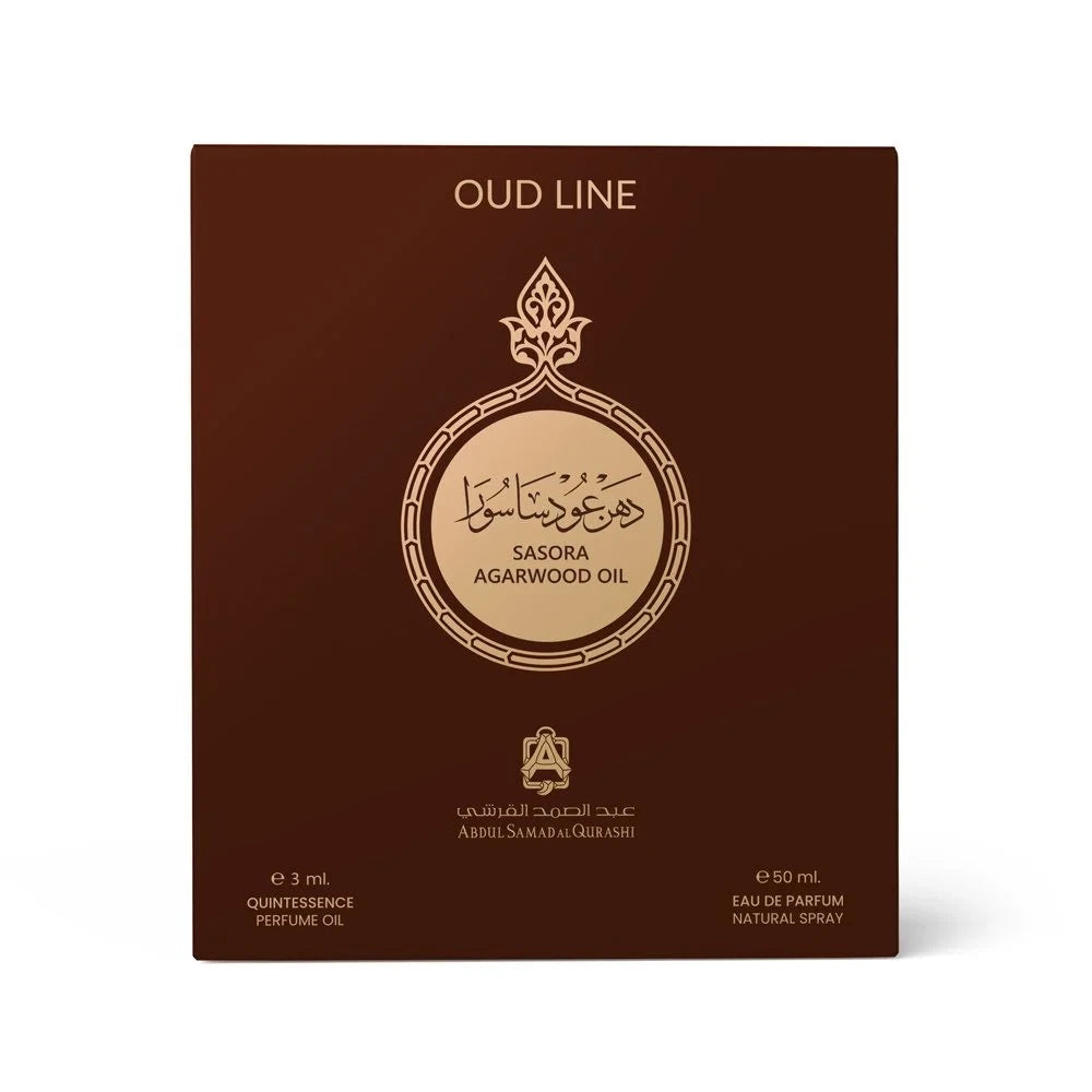Premium Sasora Agarwood 3ml Essential Oil & 50ml EDP Perfume Set - Luxury Fragrance for Aromatherapy, Meditation & Special Occasions