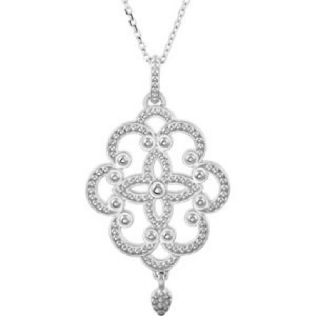 Etruscan Style Sterling Silver Granulated Chandelier Necklace - Handcrafted Jewelry for Women, Perfect for Weddings, Parties & Special Occasions
