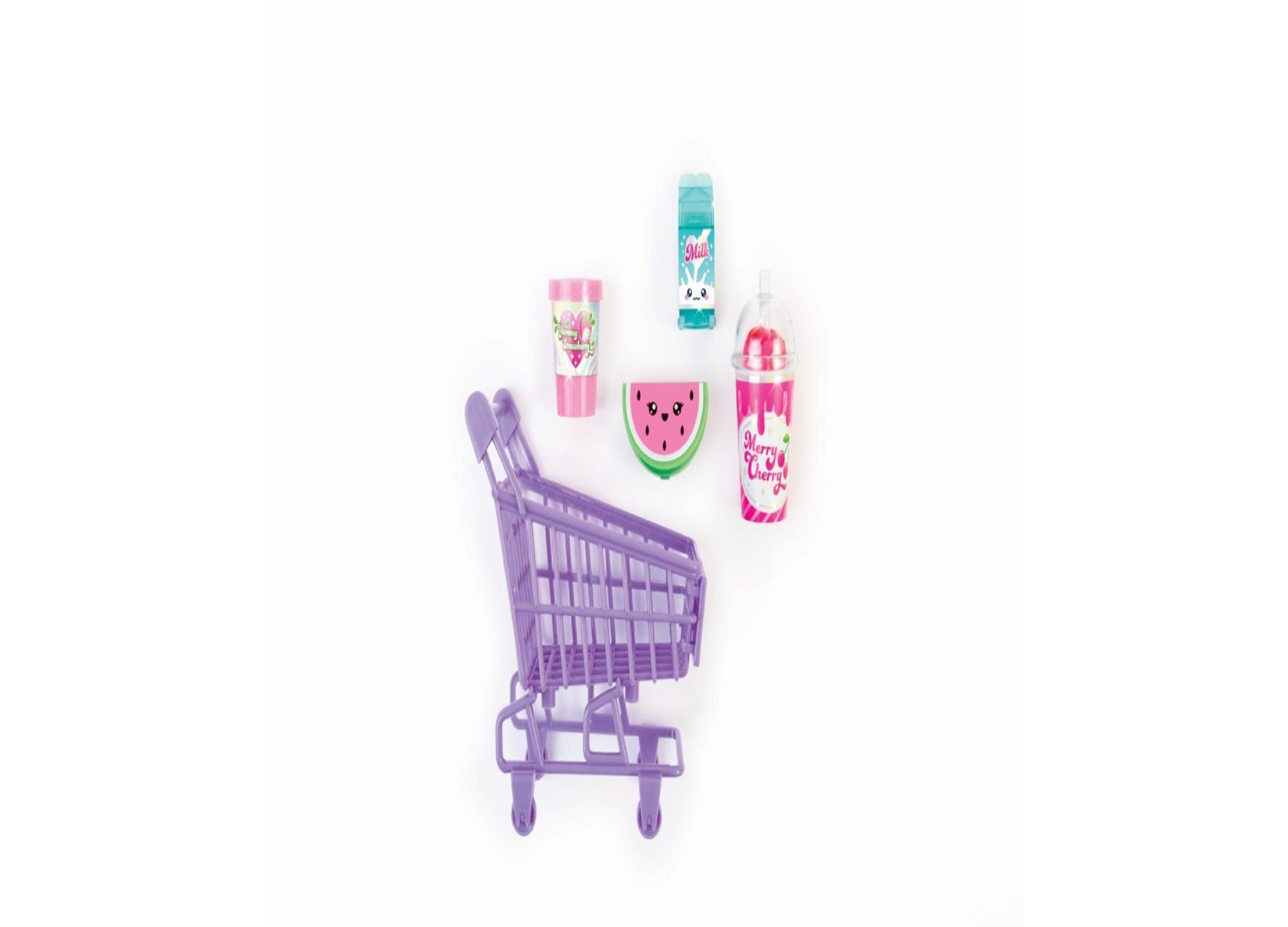3C4G Tiny Treats Trolley Scented Lip Gloss Set - 12 Flavors Non-Sticky Lip Gloss for Kids & Teens Ages 8-12 - Perfect for Birthday Gifts, Party Favors & School Supplies