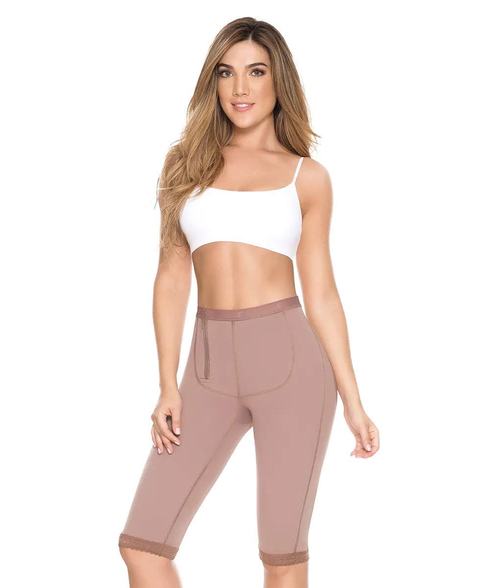 Colombian Fajas D'Prada Butt Lifter High Compression Shorts for Women with Side Zipper - Ref 11001 | Shapewear for Body Contouring & Postpartum Recovery