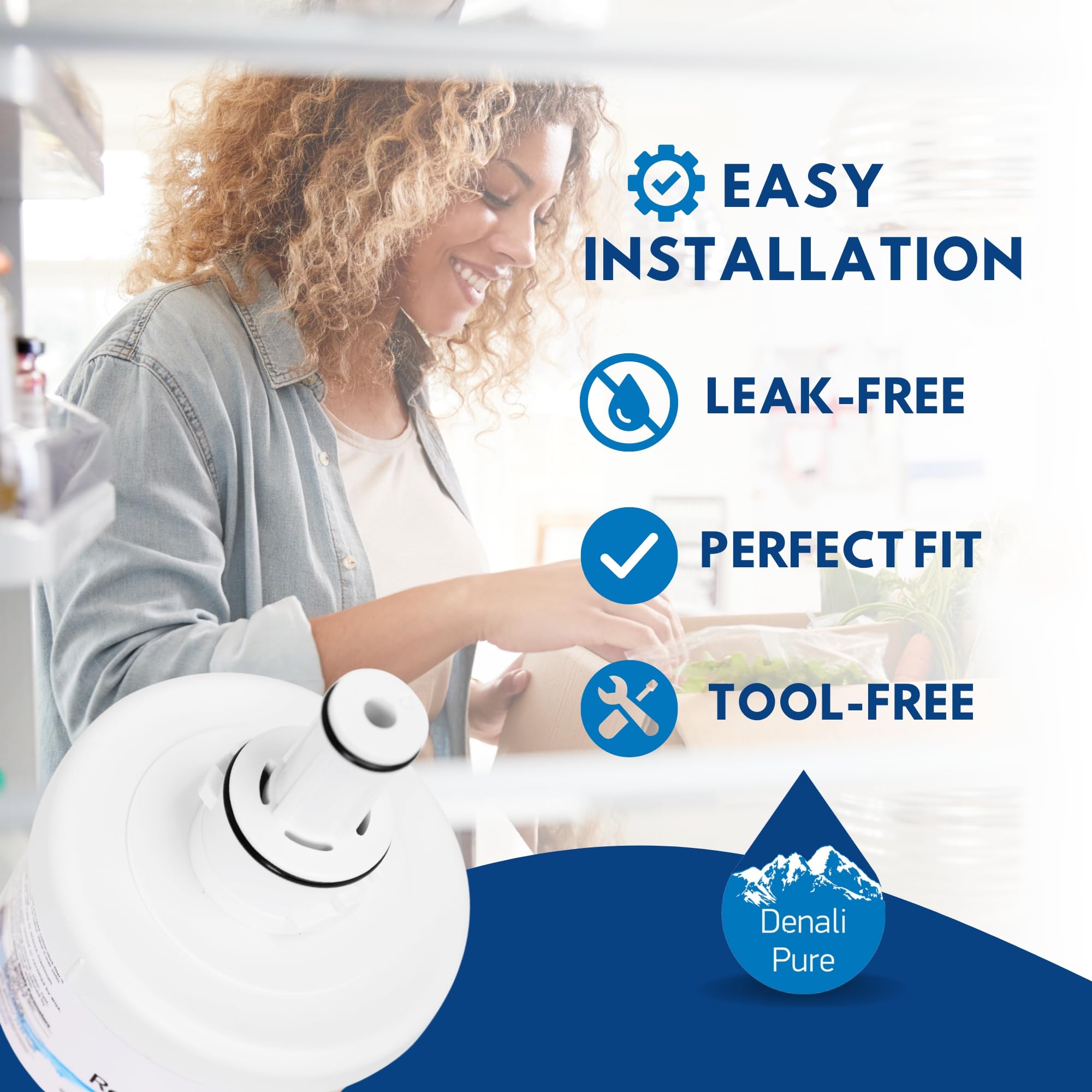 3-Pack Samsung DA29-0003B Refrigerator Water Filter Replacement - Compatible with Samsung Fridge Water Filter Cartridge | Clean & Safe Drinking Water for Home & Office