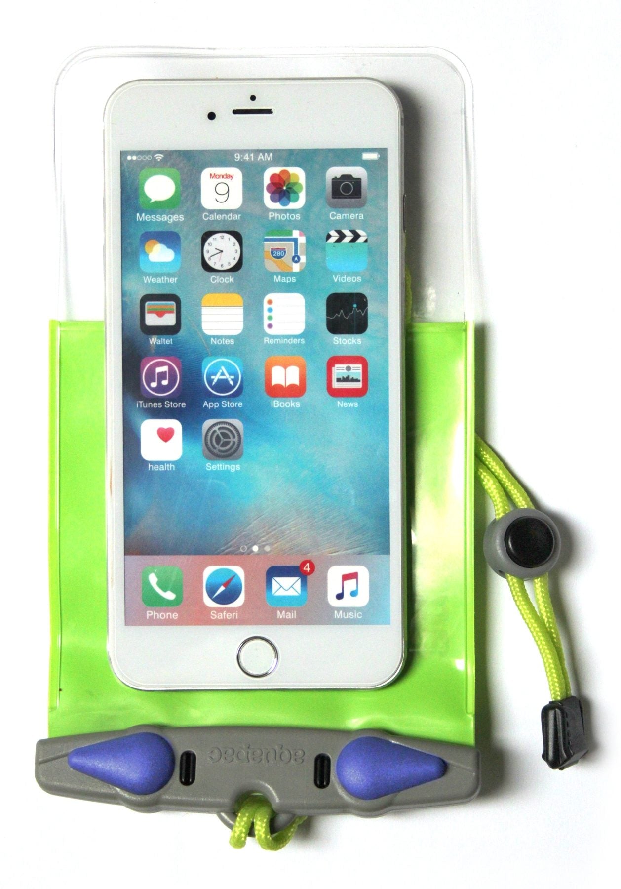 AquaProof 353 Classic Waterproof Phone Case - Large Size, Green - Perfect for Swimming, Hiking & Outdoor Adventures