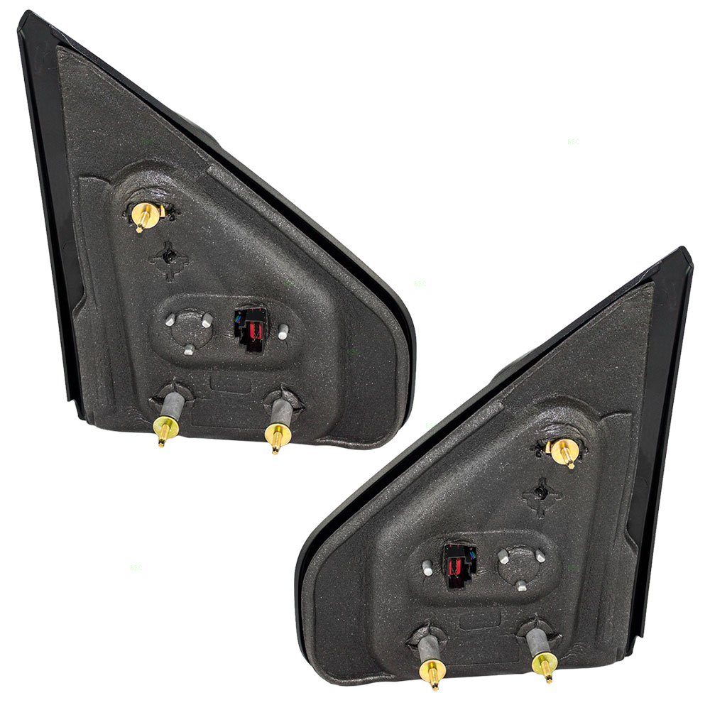 Brock Replacement Power Side Mirrors for 2007-2008 Ford F-150 - Textured Black Heated Signal Manual Folding Mirrors (Driver & Passenger) - Perfect for Off-Roading, Towing & Daily Commuting