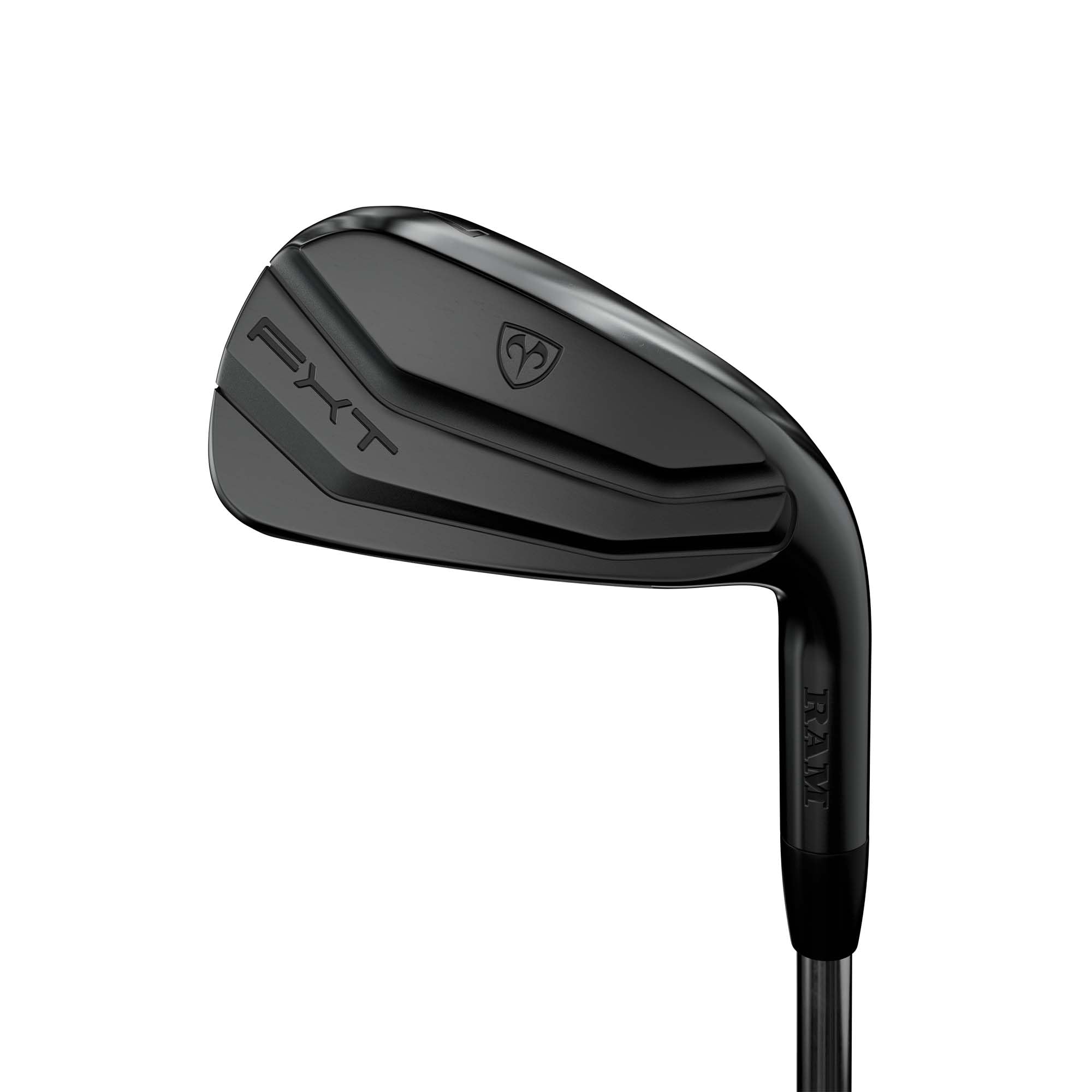 Ram Golf FXT Players Distance Iron Set 5-PW Black MRH Steel Regular Flex for Enhanced Performance on the Course