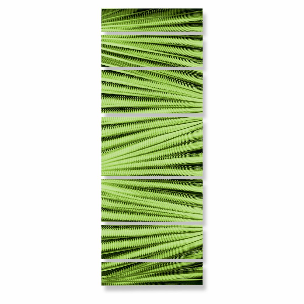 Large Green Metal Wall Art Decor - Modern Abstract Sculpture for Living Room, Bedroom, Office & Outdoor Spaces