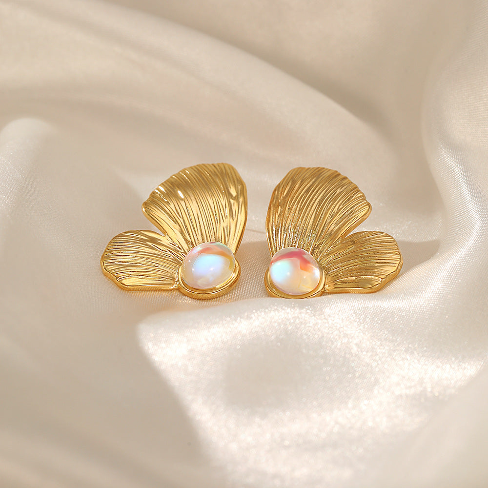 18K Gold Plated Chunky Butterfly Stud Earrings for Women - Fashion Jewelry Gift for Birthday, Anniversary & Valentine's Day | JDE004 | Perfect for Parties, Date Nights & Special Occasions