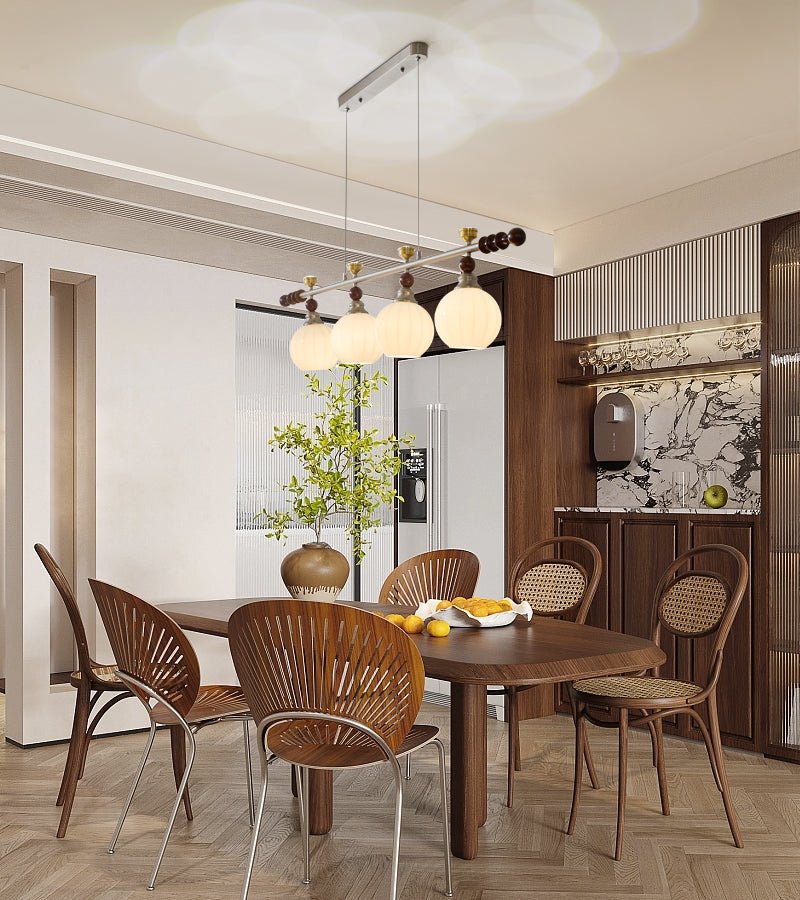 Cassian Linear Pendant Lamp - Modern LED Hanging Light Fixture for Kitchen Island, Dining Room & Living Room | Dimmable Industrial Style Lighting