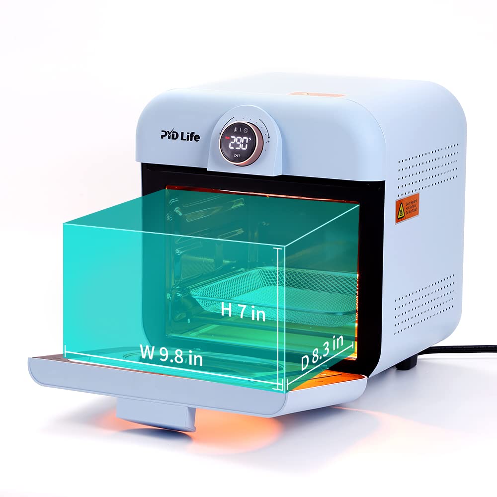 PYD Life 12L Mini Sublimation Oven Machine 110V 1600W - Light Blue Heat Press for Sublimation Printing on Mugs, Tumblers, Cups & Water Bottles | Perfect for DIY Crafts, Small Business & Home Use