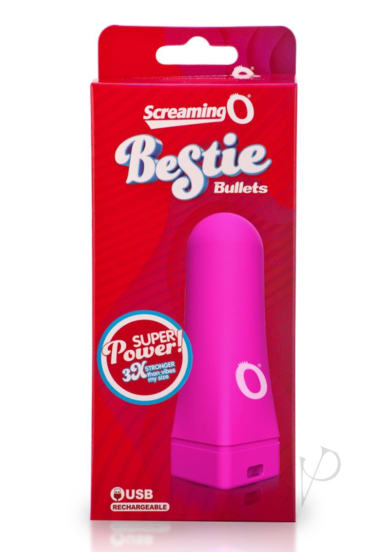 Bestie Bullet USB Rechargeable Waterproof Vibrator - Pink Adult Toy for Women, Perfect for Solo Play & Couples Use