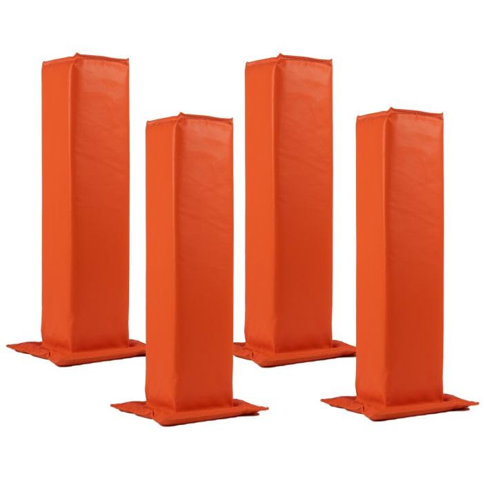 Official NFL-Style Football Goal Line and End Zone Pylons - Set of 4 for Touchdown Markers, Practice Drills & Backyard Games