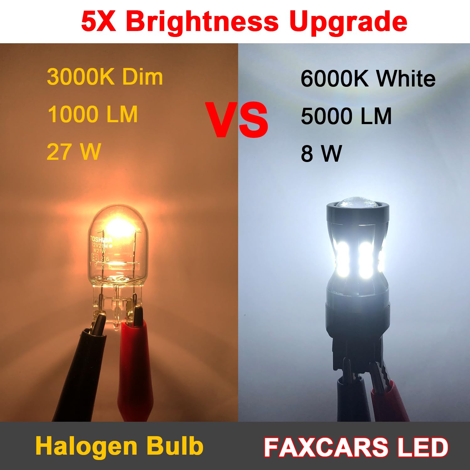 Ford F250 F350 F450 F550 Super Duty LED Reverse Light Bulbs (2020-2025) - 6000K Cool White Backup Lights - Plug & Play Installation - Pack of 2 - Perfect for Night Driving & Parking Assistance