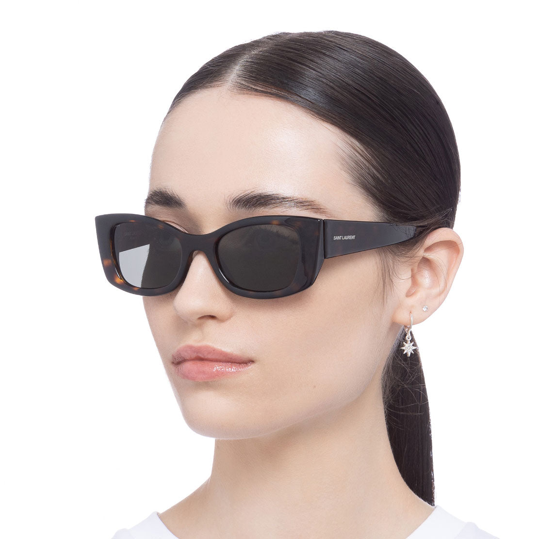 SL SL593 Havana Sun Acetate Sunglasses - Classic Retro Style for Men & Women - Perfect for Beach, Driving & Outdoor Activities