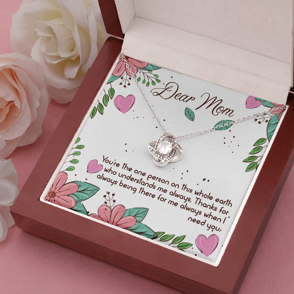 Beautiful Heart Pendant Necklace for Mom - Thoughtful Birthday, Mother's Day Gift from Son or Daughter - Perfect for Special Occasions & Everyday Wear