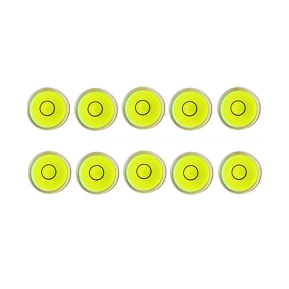 10pcs Bubble Spirit Level Degree Mark, 10x6mm Mini Circular Bullseye Level Inclinometers - Precision Leveling Tools for Tripod, Phonograph, Turntable, Camera, and DIY Projects | Perfect for Home Improvement, Woodworking, and Photography
