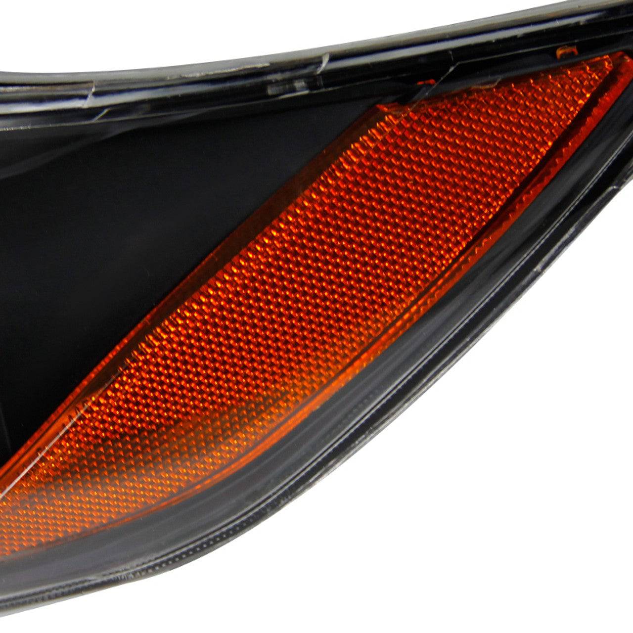 2007-2009 Toyota Camry Projector Headlights with Amber Reflectors - Matte Black Housing & Clear Lens - Upgrade for Night Driving & Enhanced Visibility