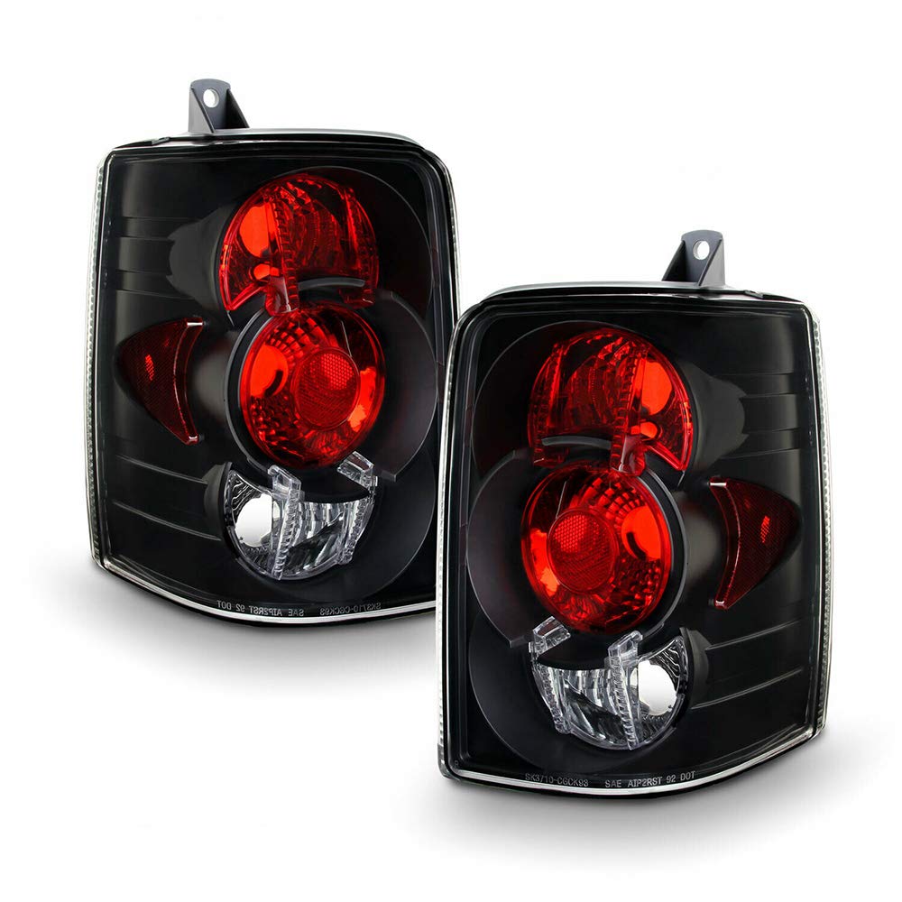 UGJGXAI 93-98 Sport SUV Black LED Tail Brake Light Lamp Pair (Left + Right) - Compatible with Chevy Blazer, GMC Jimmy & More | Durable Replacement for Off-Road, Daily Driving & Night Safety