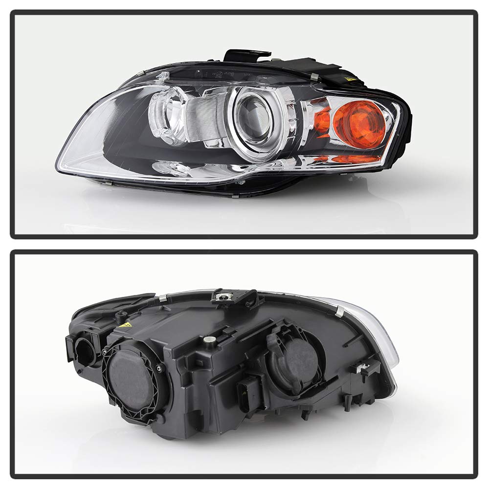 ACANII Replacement HID/Xenon Headlight Assembly for 2006-2008 Audi A4 S4 (Driver Side, Non-Curve Lighting) - Durable Aftermarket Headlamp for Night Driving & Foggy Conditions