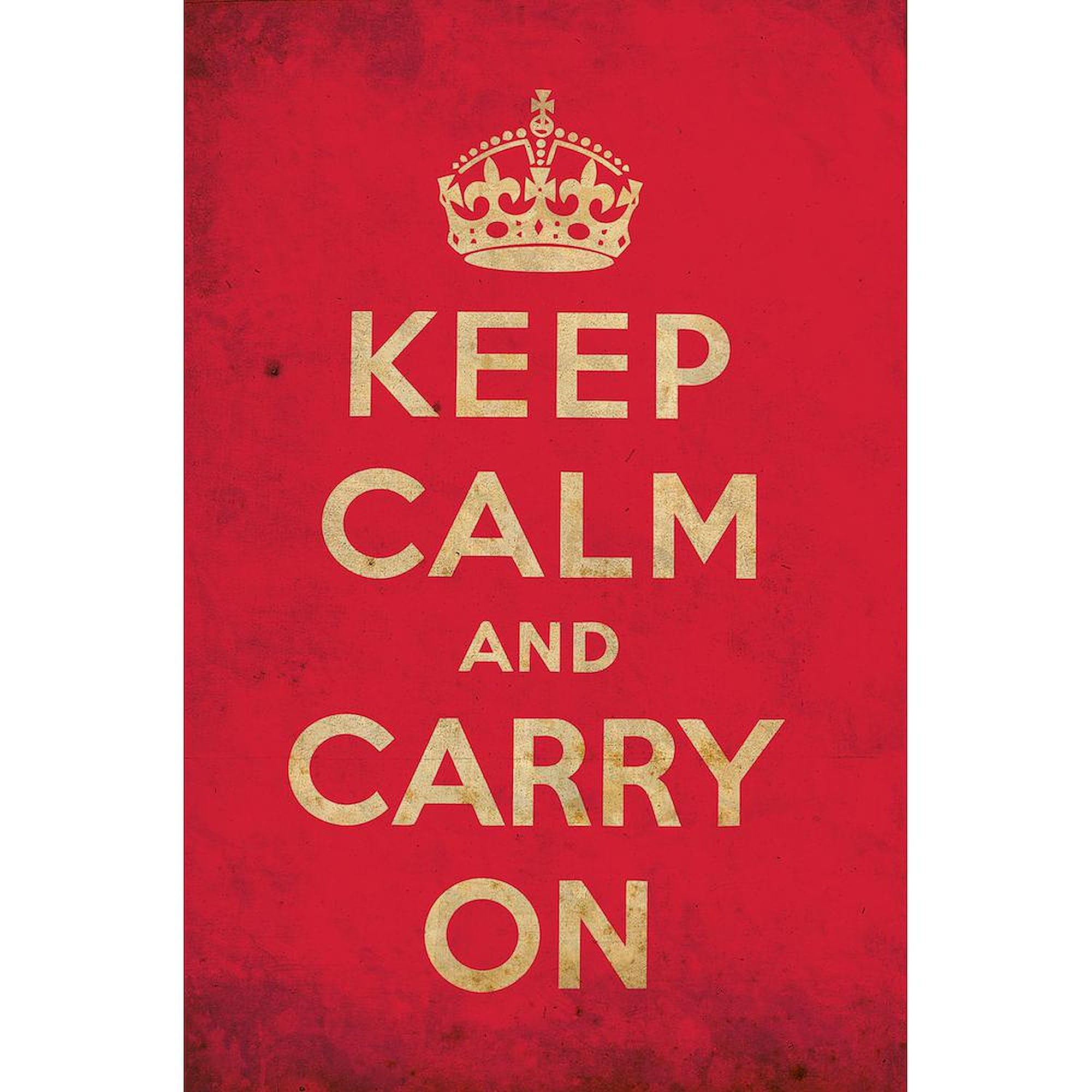 Keep Calm And Carry On 20 oz Ceramic Coffee Mug - Large Insulated Tea Cup for Office, Home & Gifts - Funny British Humor Mega Cup for Coffee Lovers