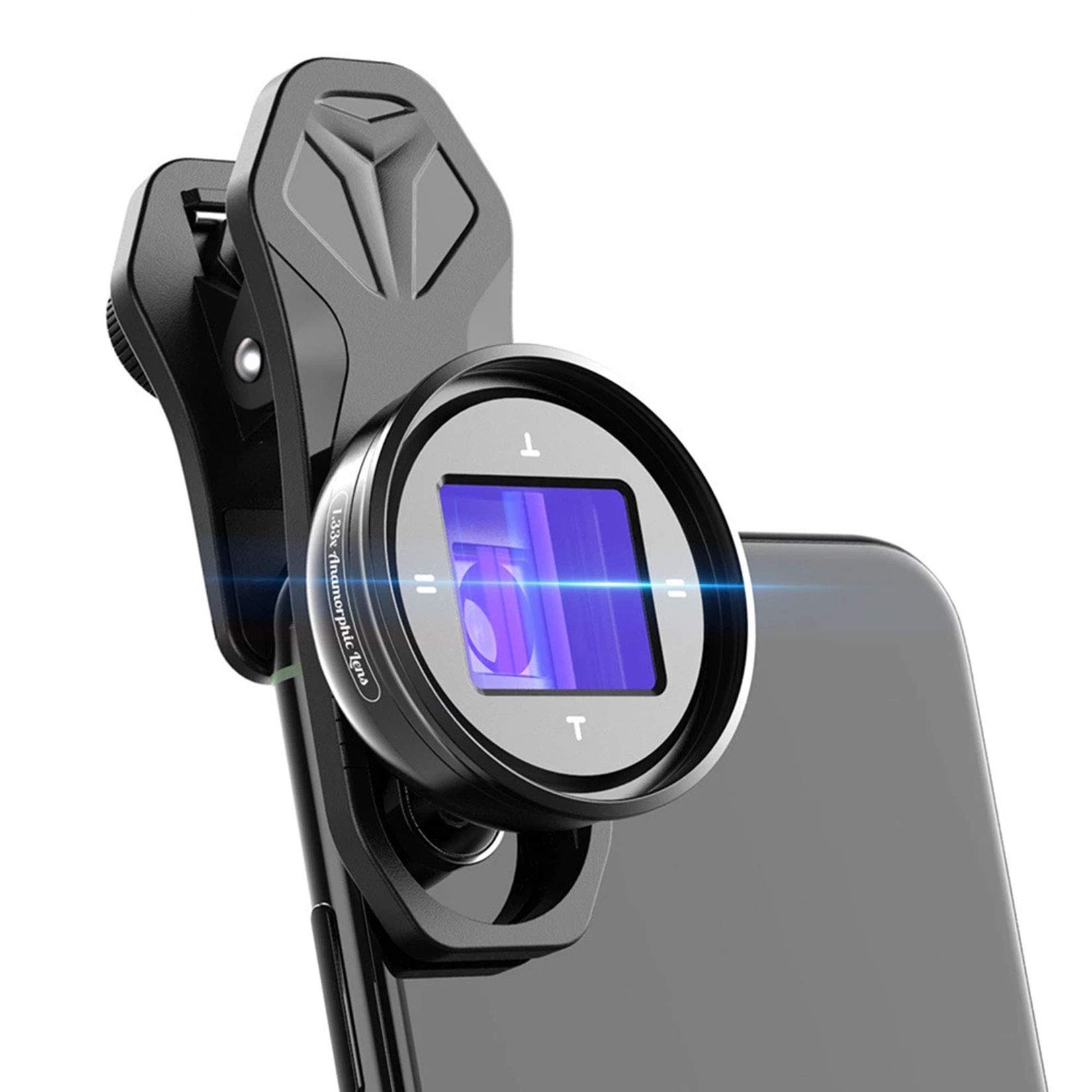 GMZS 1.33X Anamorphic Widescreen Lens for Smartphones - HD Vlog & Movie Camera Lens with Cinematic Deformation Effect - Perfect for YouTube, TikTok, and Professional Mobile Videography