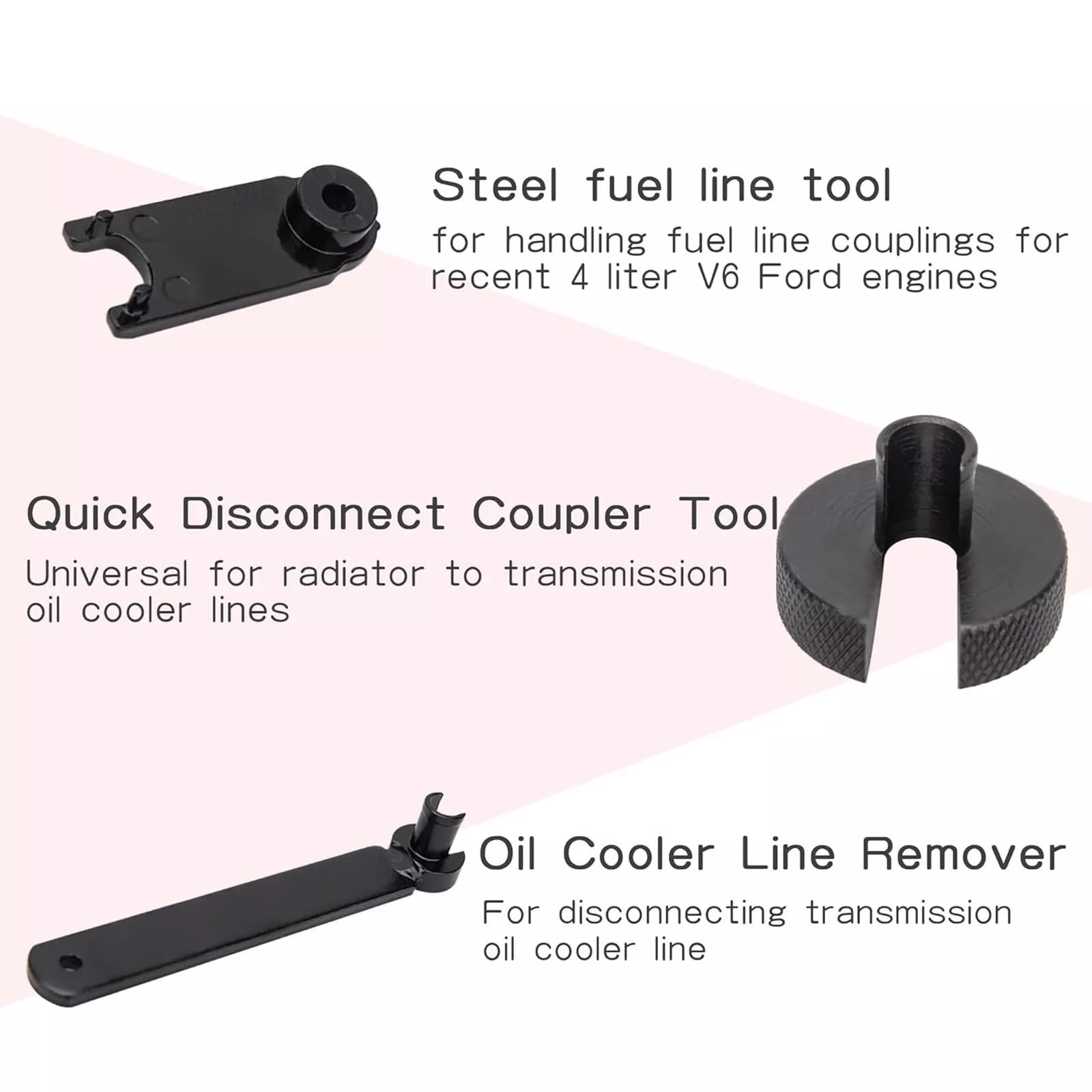 **ZKTOOL 25-Piece Quick Disconnect Tool Set - A/C, Fuel & Transmission Line Disconnect Kit for Mechanics - Compatible with Ford, Chevy, GM & More - Perfect for Auto Repair & Maintenance**
