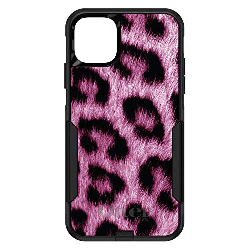 Pink Black Leopard Fur Skin Print On Black Case