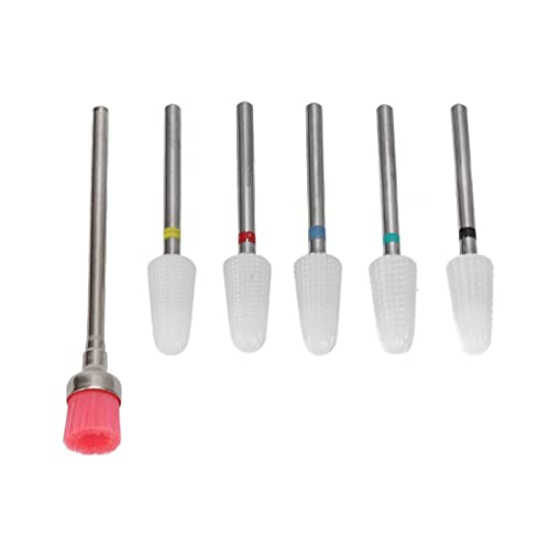 Rotatable Nail Grinding Head with Brush - Portable Nail File Replacement for Home & Salon Use