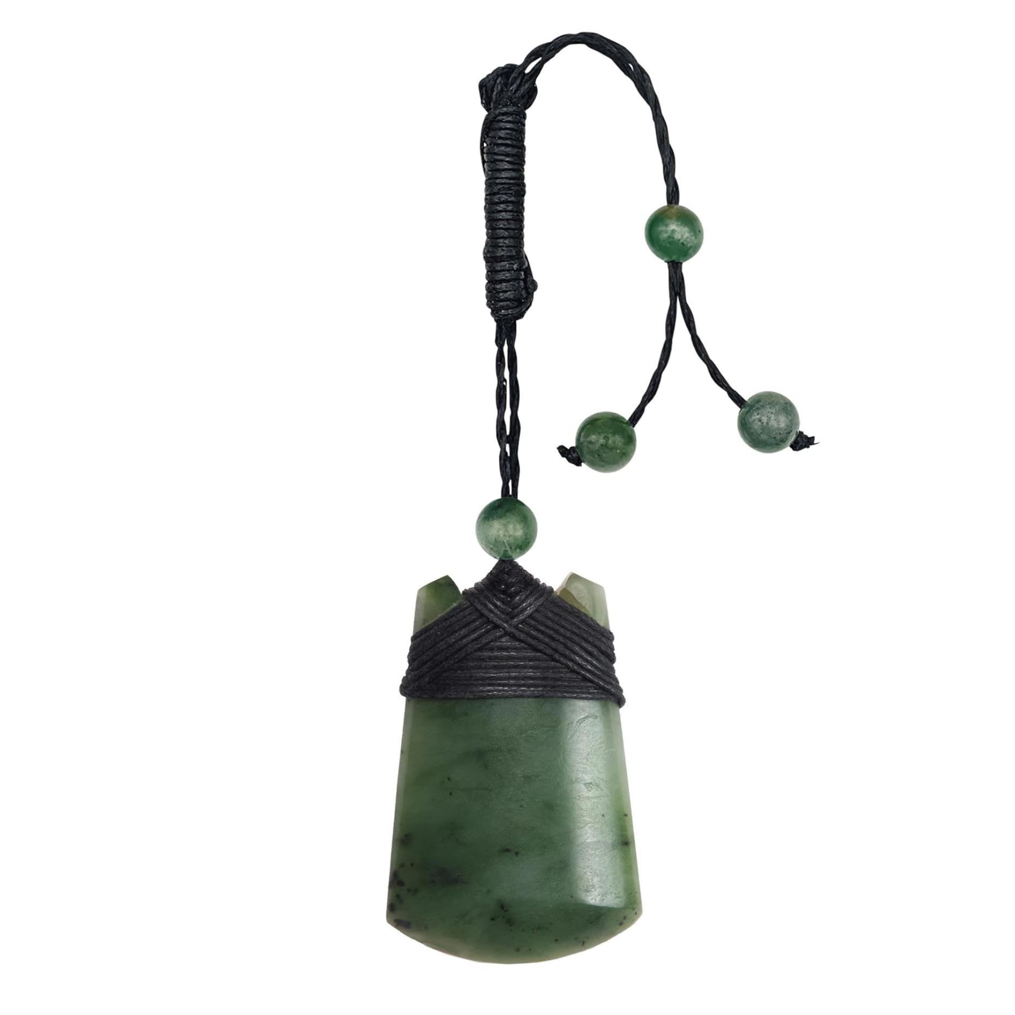 Authentic Maori Toki Blade Pendant Necklace - Hand Carved Nephrite Jade Greenstone for Men & Women | Spiritual Jewelry, Cultural Gift & Fashion Statement
