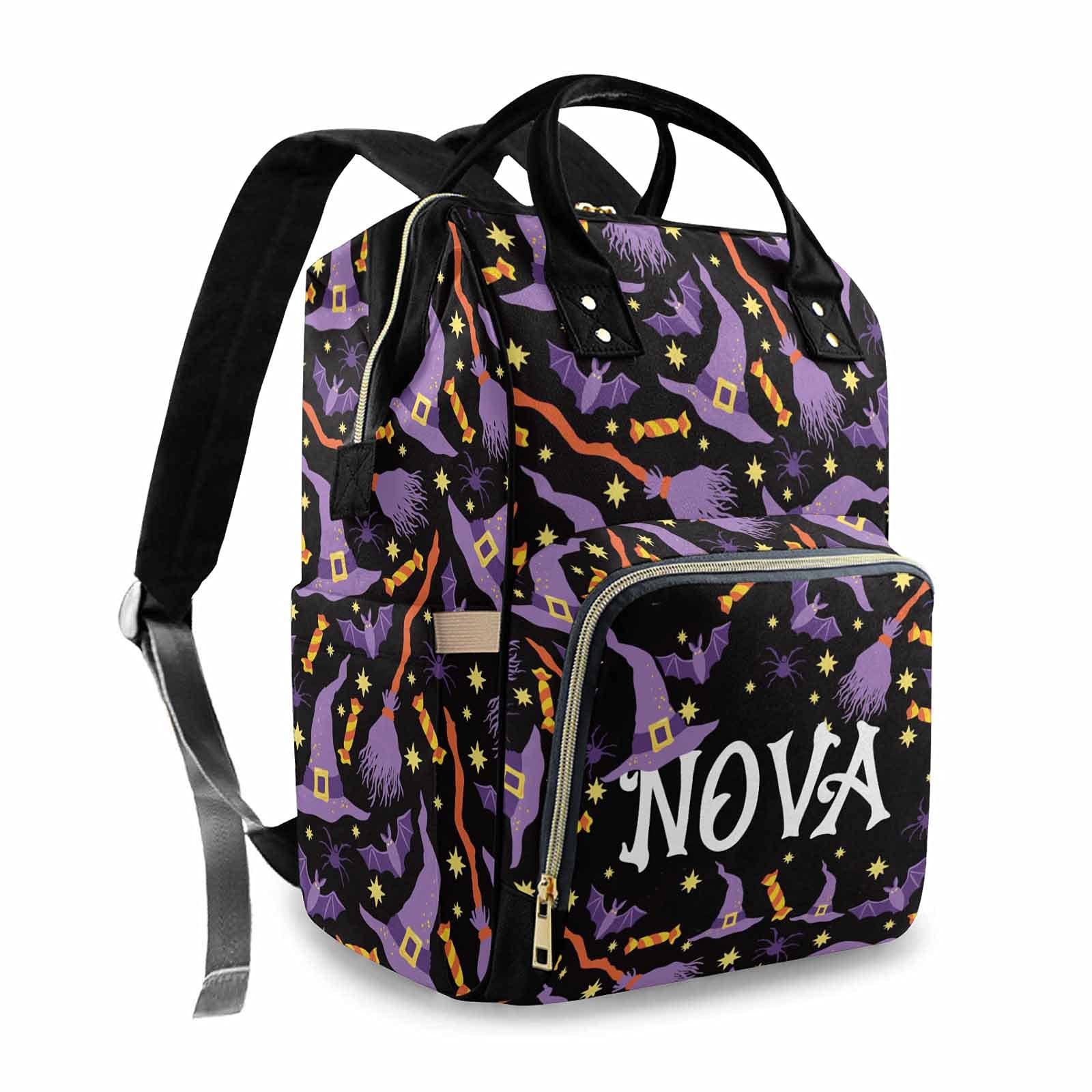 Personalized Halloween Diaper Backpack for Parents - Custom Nightmare Before Christmas Baby Bag for Newborn Boys & Girls - Daycare Backpack for Moms - Perfect for Trick-or-Treating, Baby Showers & Nursery Essentials