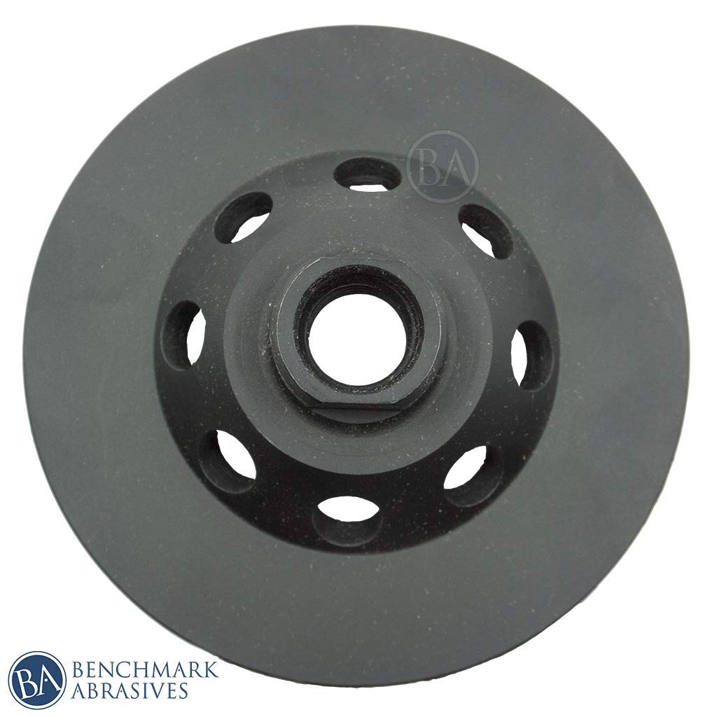 Benchmark Abrasives 4 Inch Double Row Diamond Grinding Cup Wheel for Angle Grinder - 5/8