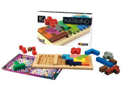 Katamino Wooden Puzzle Game - Brain Teaser for Kids & Adults - Fun Family Board Game for Strategy & Logic Skills - Perfect for Home, Classroom & Travel