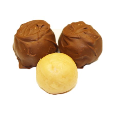 Scott's Cakes Premium Milk Chocolate Covered Peach Marzipan Truffles - 8 oz Homestead Gift Box | Gourmet Candy for Holidays, Parties & Wedding Favors