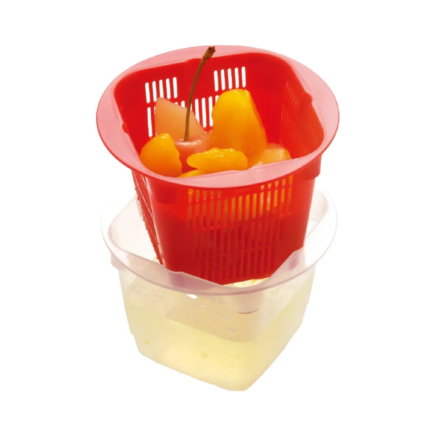 Akebono Premium Polypropylene Colander with Container - Durable Kitchen Strainer for Pasta, Vegetables & Fruits - Ideal for Cooking, Meal Prep & Healthy Eating