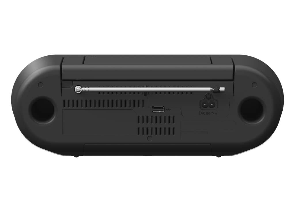 Panasonic RXD550 Portable AM/FM Radio with CD Player, Bluetooth, USB - Black | Perfect for Home, Office, Travel & Outdoor Use