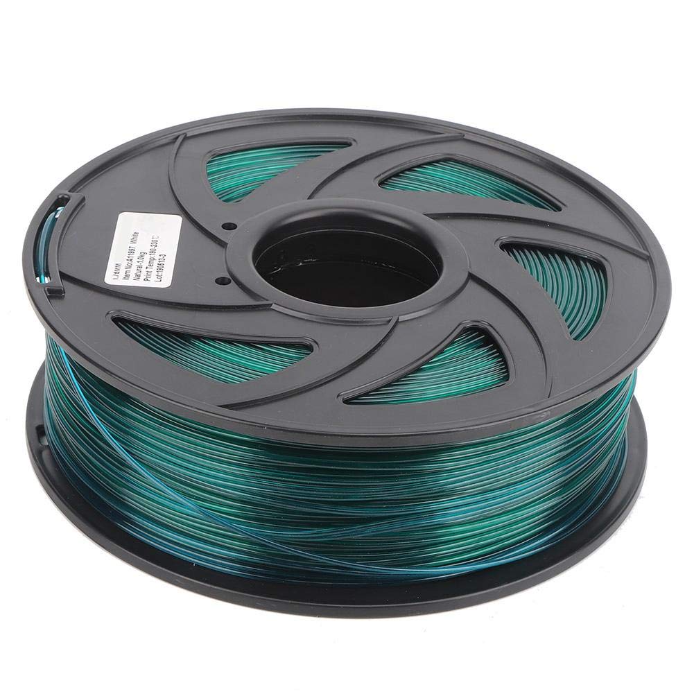 Hilitand 3D Printer Filament 1.75mm PLA Transparent Green - 1KG Spool for Smooth 3D Printing | High-Quality Printing Material for DIY Projects, Prototyping & Home Decor