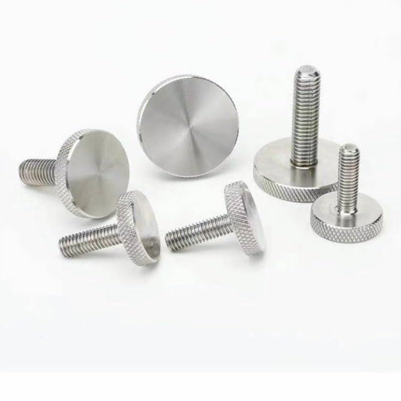 300Pcs Stainless Steel Flat Head Round Rotating Screws - Heavy Duty Hardware Reinforcement Accessories for Furniture, Cabinets & DIY Projects