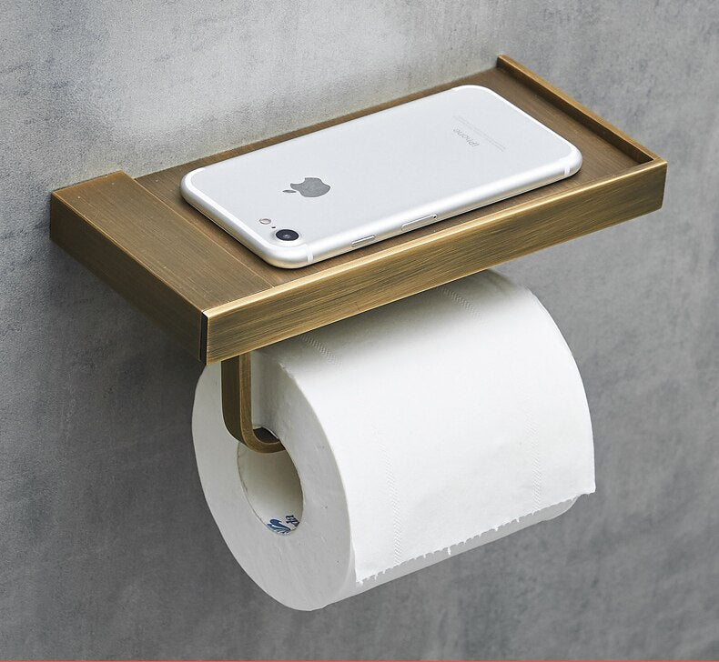 Copper Park Stainless Steel Paper Towel Holder Wall Mount - Space Saving Kitchen Organizer for Paper Rolls & Towels - Perfect for Home, Office, or Restaurant Use