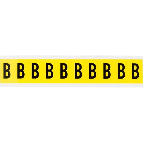 Brady 3430-B 34312 34 Series Indoor Number & Letter Cards (Pack of 50) - Durable Office Organization & Warehouse Labeling Solution