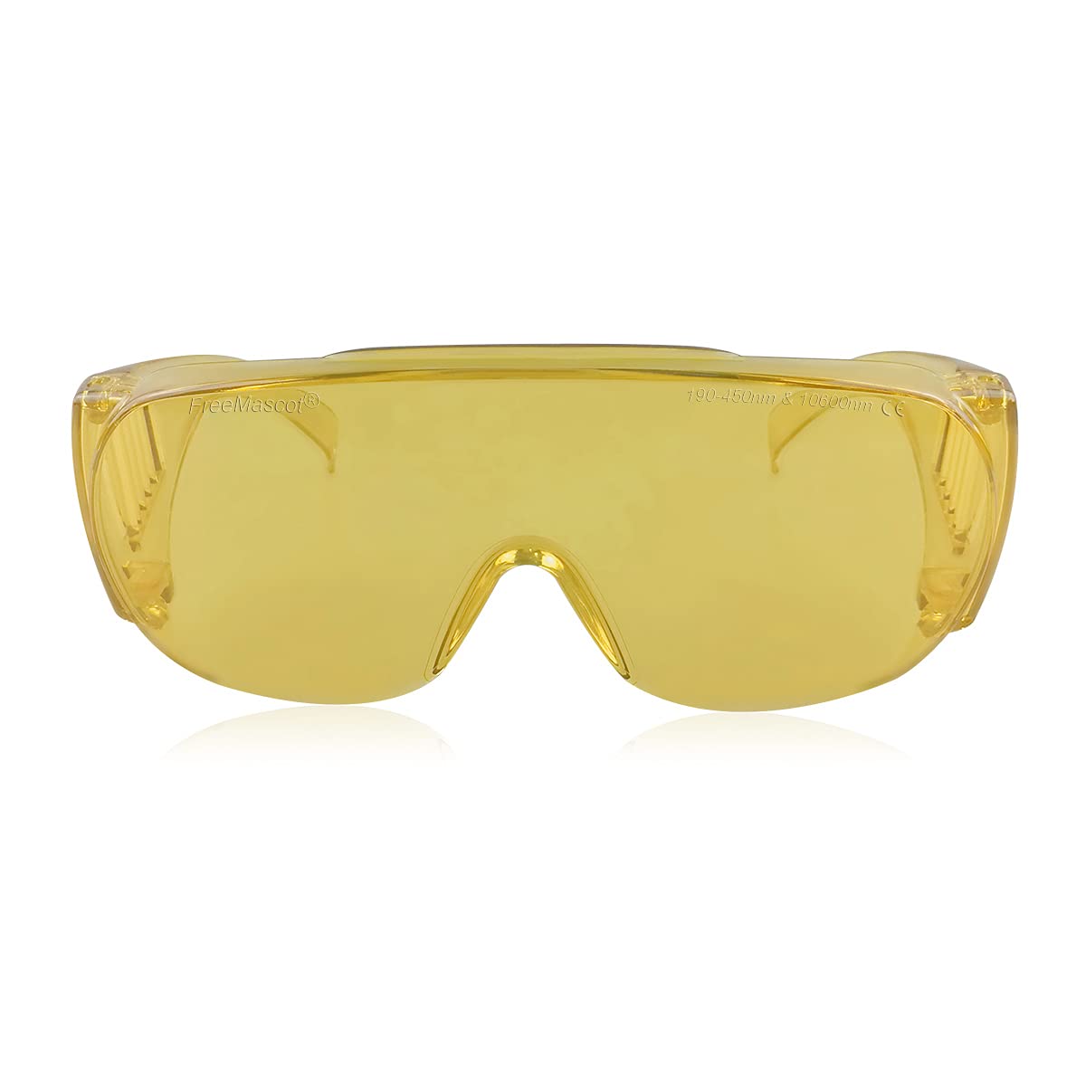 FreeMascot OD 6+ Laser Safety Glasses - 190nm-450nm & 10600nm Wavelength Protection for UV/Blue/CO2 Lasers (275nm, 380nm, 405nm, 445nm, 10.6um) - Ideal for Laser Cutting, Engraving, Medical & Laboratory Use